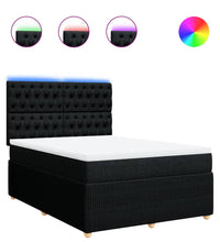 Boxspringbett mit Matratze Schwarz 140x190 cm Stoff