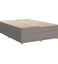 Boxspringbett mit Matratze Taupe 140x200 cm Stoff