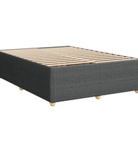 Boxspringbett mit Matratze Dunkelgrau 160x200 cm Stoff