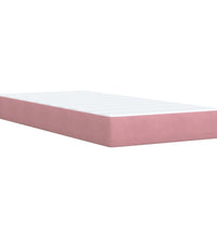Boxspringbett mit Matratze Rosa 80x200 cm Samt