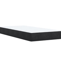 Boxspringbett mit Matratze Schwarz 80x200 cm Samt