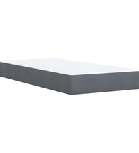 Boxspringbett mit Matratze Dunkelgrau 90x200 cm Samt