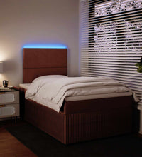 Boxspringbett mit Matratze Rosa 120x190 cm Samt