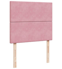 Boxspringbett mit Matratze Rosa 120x190 cm Samt