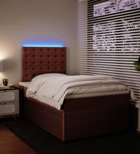 Boxspringbett mit Matratze Rosa 120x190 cm Samt