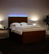 Boxspringbett mit Matratze Rosa 140x200 cm Samt