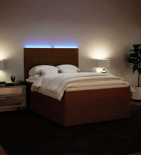 Boxspringbett mit Matratze Rosa 140x200 cm Samt