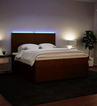 Boxspringbett mit Matratze Rosa 200x200 cm Samt