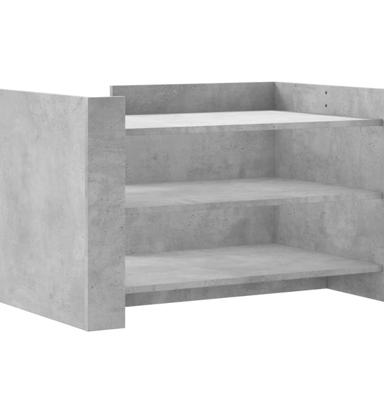 Couchtisch Betongrau 80x50x50 cm Holzwerkstoff