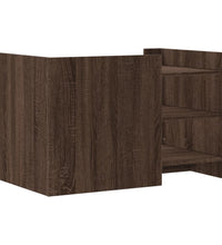 Couchtisch Braun Eichen-Optik 80x50x50 cm Holzwerkstoff