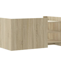 Couchtisch Sonoma-Eiche 100x50x50 cm Holzwerkstoff