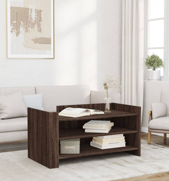 Couchtisch Braun Eichen-Optik 100x50x50 cm Holzwerkstoff