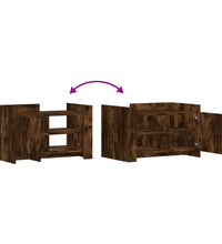 Couchtisch Räuchereiche 80x50x50 cm Holzwerkstoff