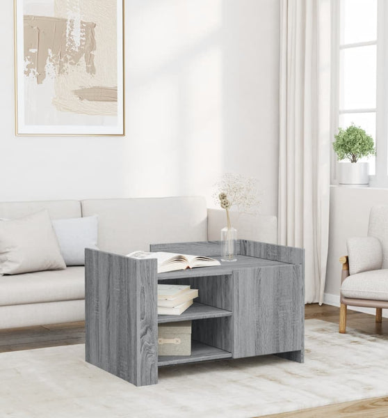 Couchtisch Grau Sonoma 80x50x50 cm Holzwerkstoff