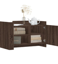 Couchtisch Braun Eichen-Optik 80x50x50 cm Holzwerkstoff