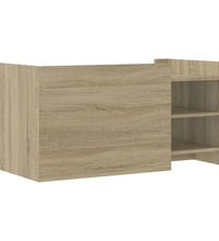 Couchtisch Sonoma-Eiche 100x50x50 cm Holzwerkstoff