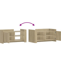 Couchtisch Sonoma-Eiche 100x50x50 cm Holzwerkstoff