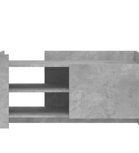 Couchtisch Betongrau 100x50x50 cm Holzwerkstoff