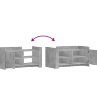 Couchtisch Betongrau 100x50x50 cm Holzwerkstoff