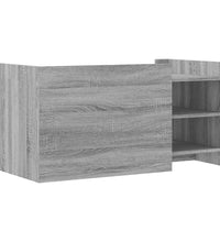 Couchtisch Grau Sonoma 100x50x50 cm Holzwerkstoff