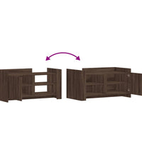 Couchtisch Braun Eichen-Optik 100x50x50 cm Holzwerkstoff