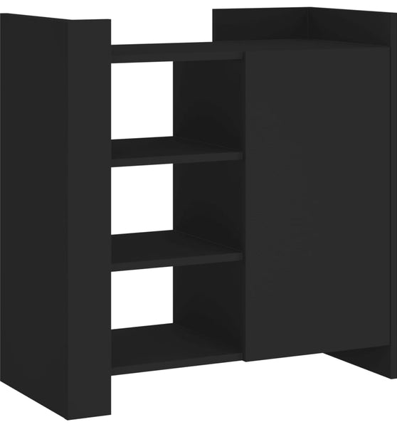 Sideboard Schwarz 73,5x35x75 cm Holzwerkstoff