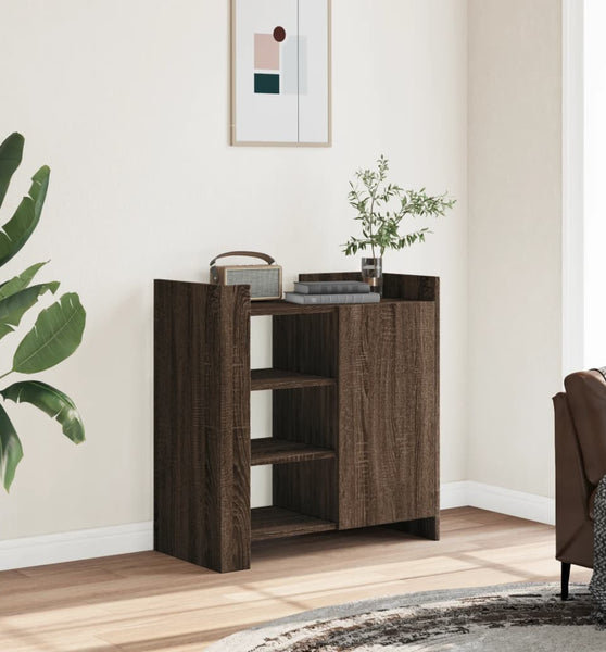 Sideboard Braun Eichen-Optik 73,5x35x75 cm Holzwerkstoff