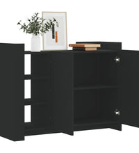 Sideboard Schwarz 100x35x75 cm Holzwerkstoff