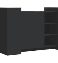 Sideboard Schwarz 100x35x75 cm Holzwerkstoff