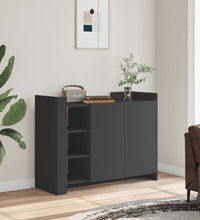 Sideboard Schwarz 100x35x75 cm Holzwerkstoff