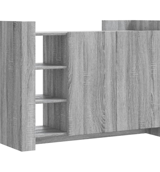 Sideboard Grau Sonoma 100x35x75 cm Holzwerkstoff