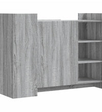 Sideboard Grau Sonoma 100x35x75 cm Holzwerkstoff