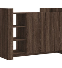 Sideboard Braun Eichen-Optik 100x35x75 cm Holzwerkstoff