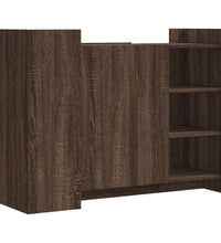 Sideboard Braun Eichen-Optik 100x35x75 cm Holzwerkstoff