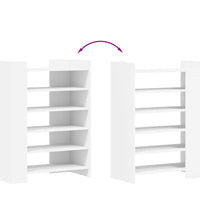 Schuhschrank Weiß 74,5x37,5x100 cm Holzwerkstoff