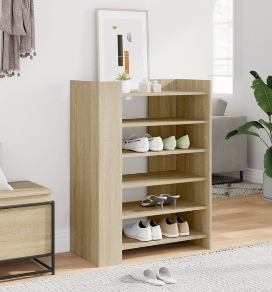 Schuhschrank Sonoma-Eiche 74,5x37,5x100 cm Holzwerkstoff