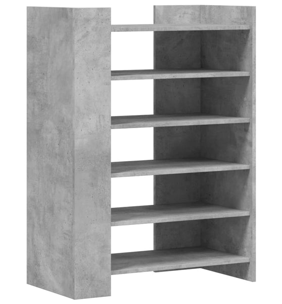 Schuhschrank Betongrau 74,5x37,5x100 cm Holzwerkstoff