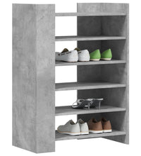 Schuhschrank Betongrau 74,5x37,5x100 cm Holzwerkstoff