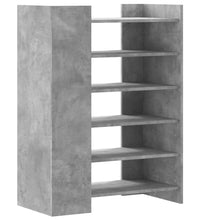 Schuhschrank Betongrau 74,5x37,5x100 cm Holzwerkstoff