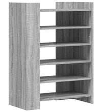 Schuhschrank Grau Sonoma 74,5x37,5x100 cm Holzwerkstoff