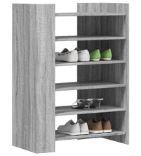 Schuhschrank Grau Sonoma 74,5x37,5x100 cm Holzwerkstoff