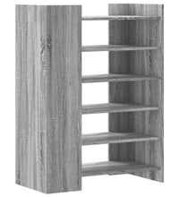 Schuhschrank Grau Sonoma 74,5x37,5x100 cm Holzwerkstoff