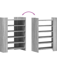 Schuhschrank Grau Sonoma 74,5x37,5x100 cm Holzwerkstoff