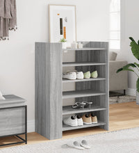 Schuhschrank Grau Sonoma 74,5x37,5x100 cm Holzwerkstoff