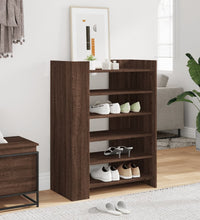 Schuhschrank Braun Eichen-Optik 74,5x37,5x100 cm Holzwerkstoff