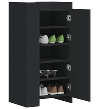 Schuhschrank Schwarz 52x37,5x100 cm Holzwerkstoff