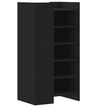 Schuhschrank Schwarz 52x37,5x100 cm Holzwerkstoff