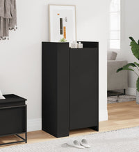 Schuhschrank Schwarz 52x37,5x100 cm Holzwerkstoff