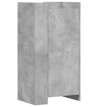 Schuhschrank Betongrau 52x37,5x100 cm Holzwerkstoff