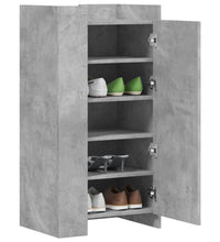 Schuhschrank Betongrau 52x37,5x100 cm Holzwerkstoff